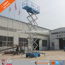 10m Warehouse use hydraulic mobile mini scissor lifts